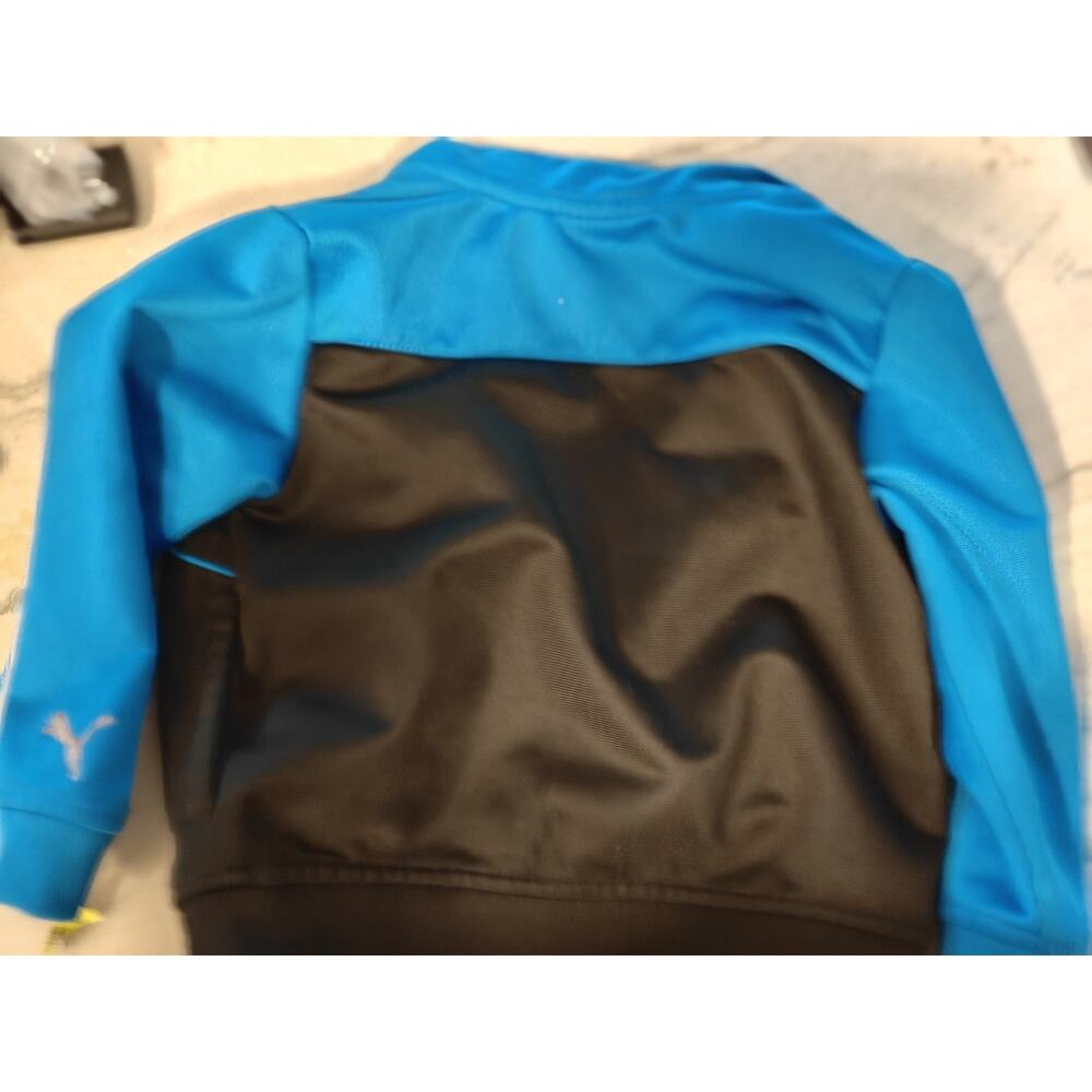 Vintage Kids Puma Blue & Black Track Jacket Full Zip Athletic Toddler Jacket... - Picture 2 of 3